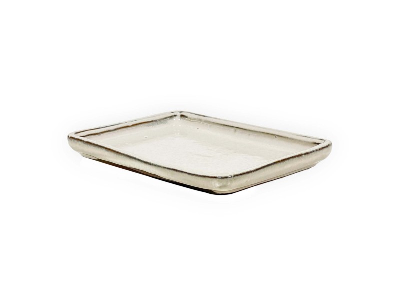 Vaso 18,5 cm rettangolare beige