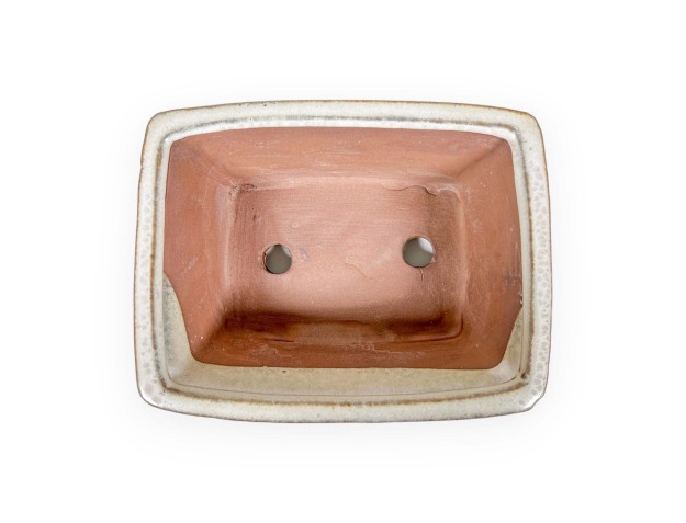 Pot 18,5 cm rectangulaire beige 2