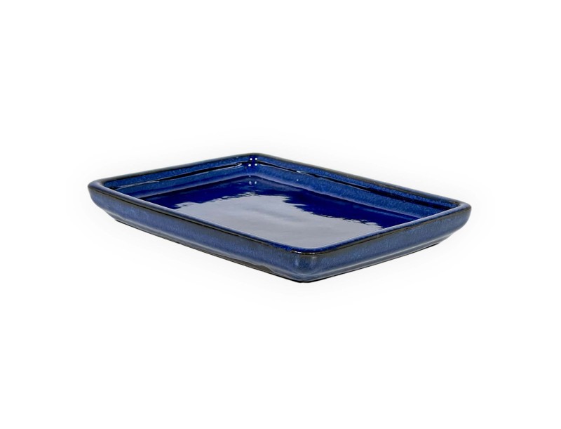 Vaso 18,5 cm rettangolare blu