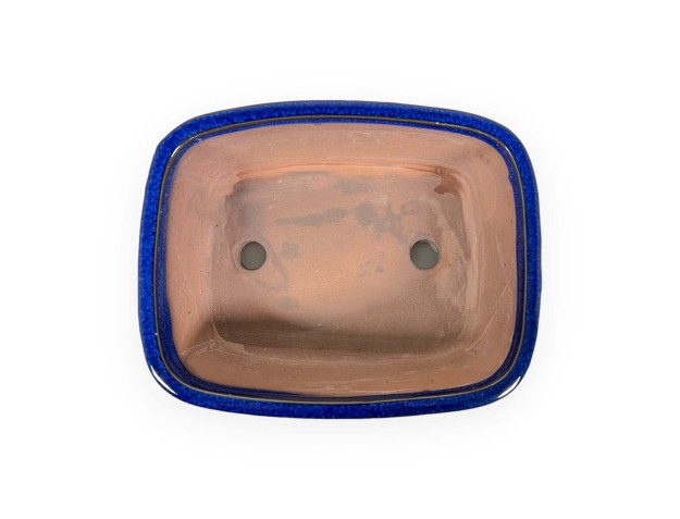 Pot 18,5 cm rectangulaire bleu 2