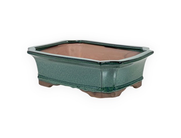 Pot 21 cm rectangulaire vert 2