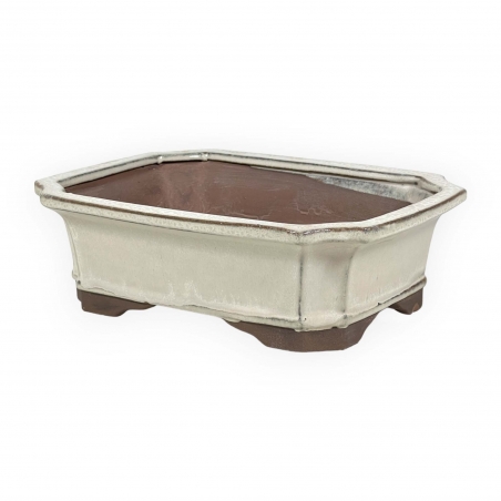 Vaso 31 cm rettangolare beige