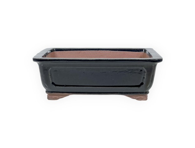 Pot 32 cm rectangulaire bleu