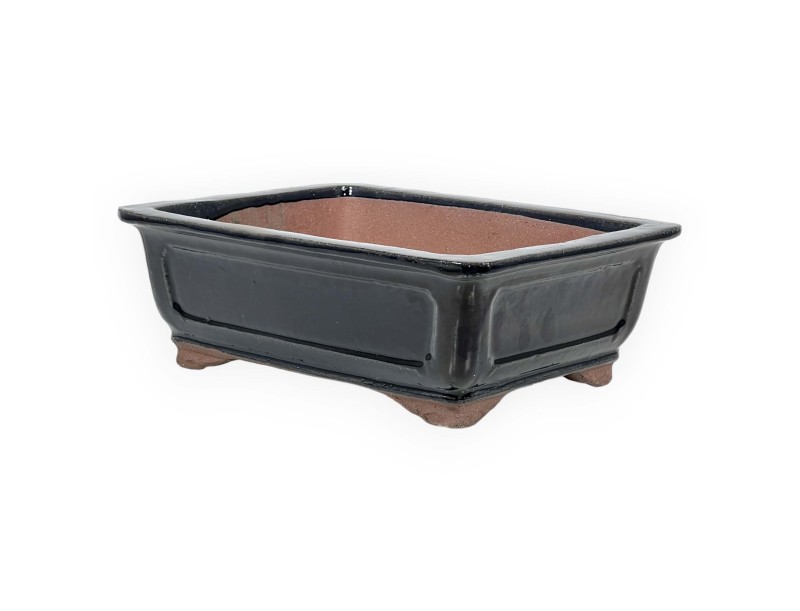 Pot 32 cm rectangular blue