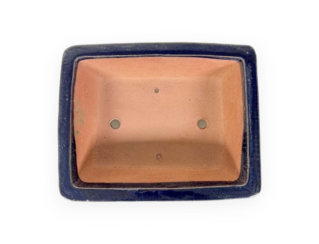 Pot 32 cm rectangular blue 2