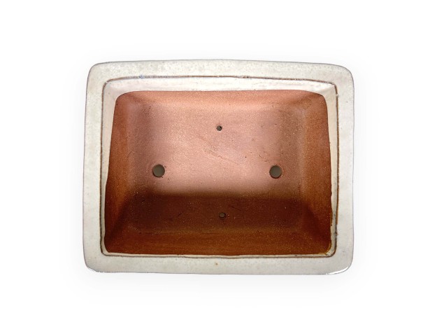 Vaso 32 cm rettangolare beige 2