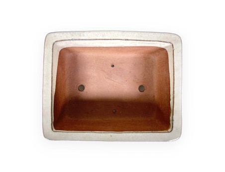 Pot 32 cm rectangular beige