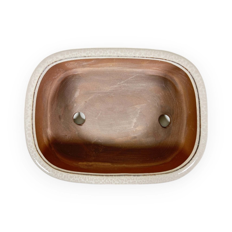 Pot 21,5 cm rectangulaire beige