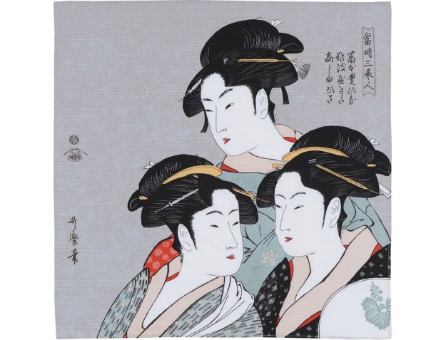 Furoshiki 48 cm - Tre bellezze dei giorni nostri