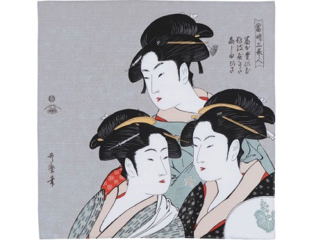 Furoshiki 48 cm - Drie schoonheden van nu