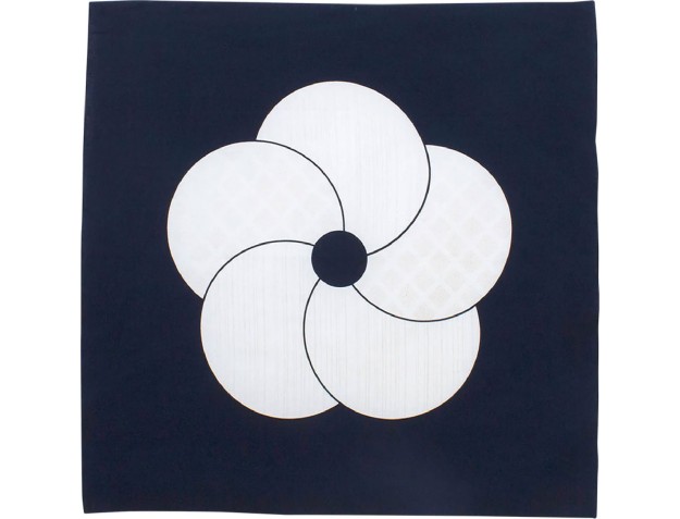 Furoshiki 70 cm - Pino Bambu Prunus Blu