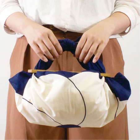 Furoshiki 70 cm – Kiefernbambus Prunus Blau
