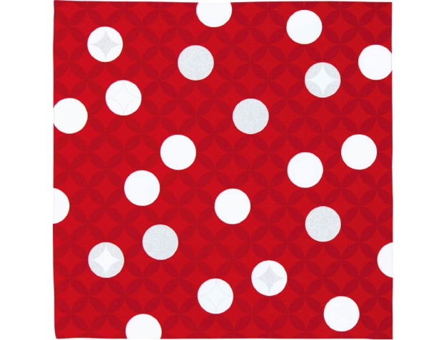 Furoshiki 70 cm - Hare Tsutsumi - Seven Treasures Pattern Red
