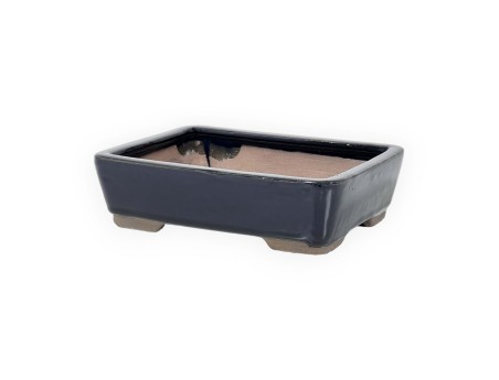Vaso 20 cm rettangolare blu