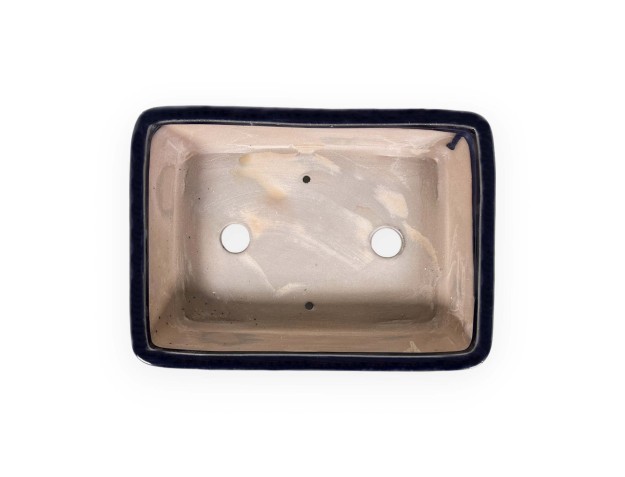 Pot 26 cm rectangulaire bleu 2
