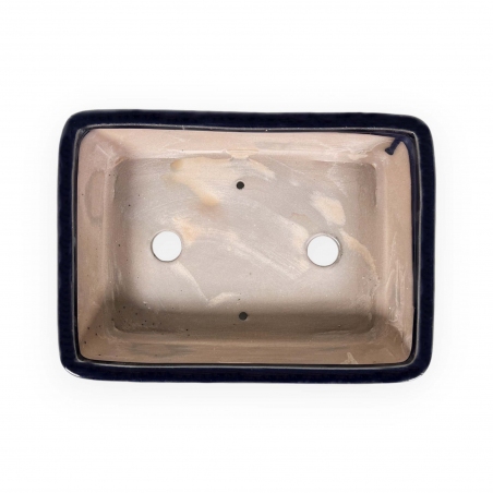Vaso 26 cm rettangolare blu