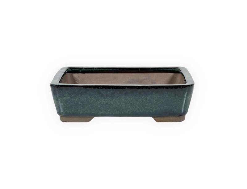 Pot 20 cm rectangular green