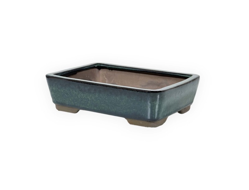 Pot 20 cm rectangular green