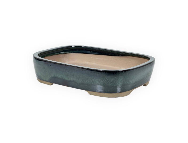 Vaso 26 cm rettangolare verde