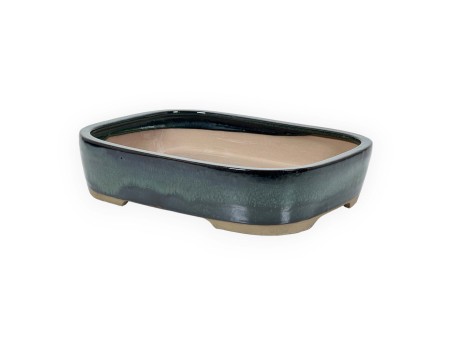 Vaso 26 cm rettangolare verde
