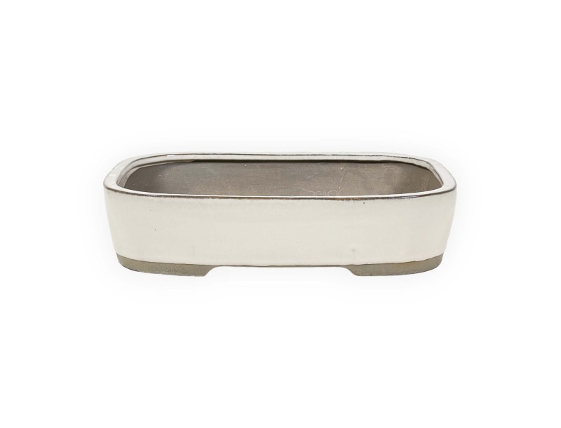Pot 31 cm rectangular beige