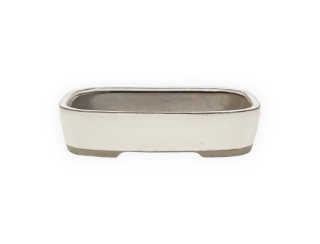 Pot 31 cm rectangulaire beige