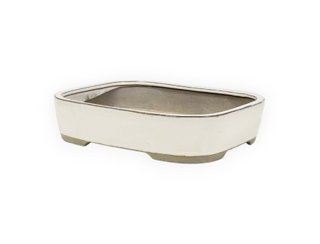 Pot 31 cm rectangulaire beige