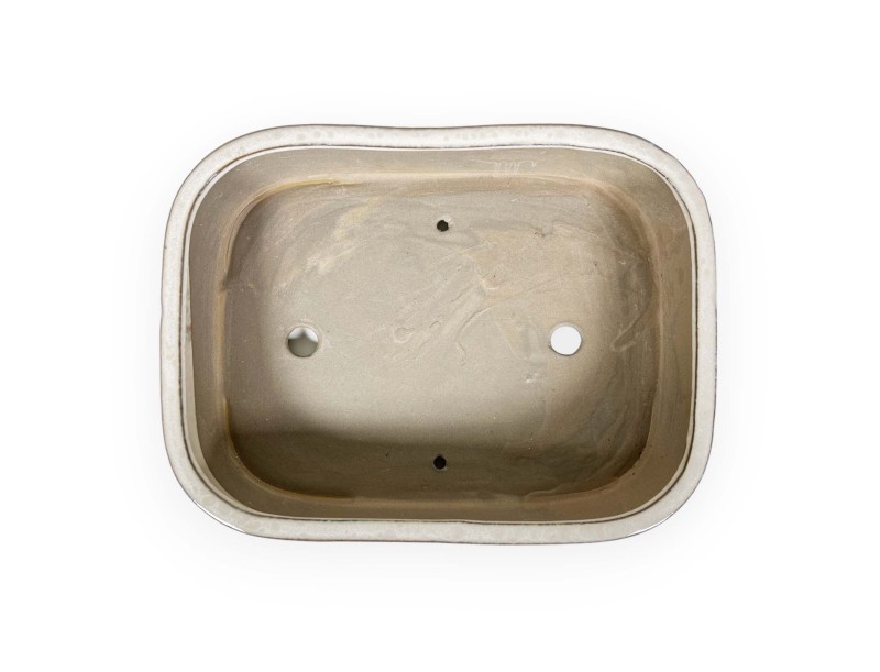 Pot 31 cm rectangular beige
