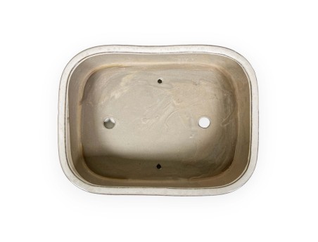Pot 31 cm rectangular beige