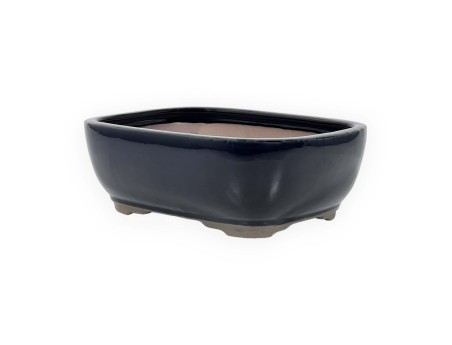 Pot 26 cm rectangular blue