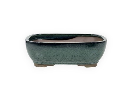 Vaso 31 cm rettangolare verde