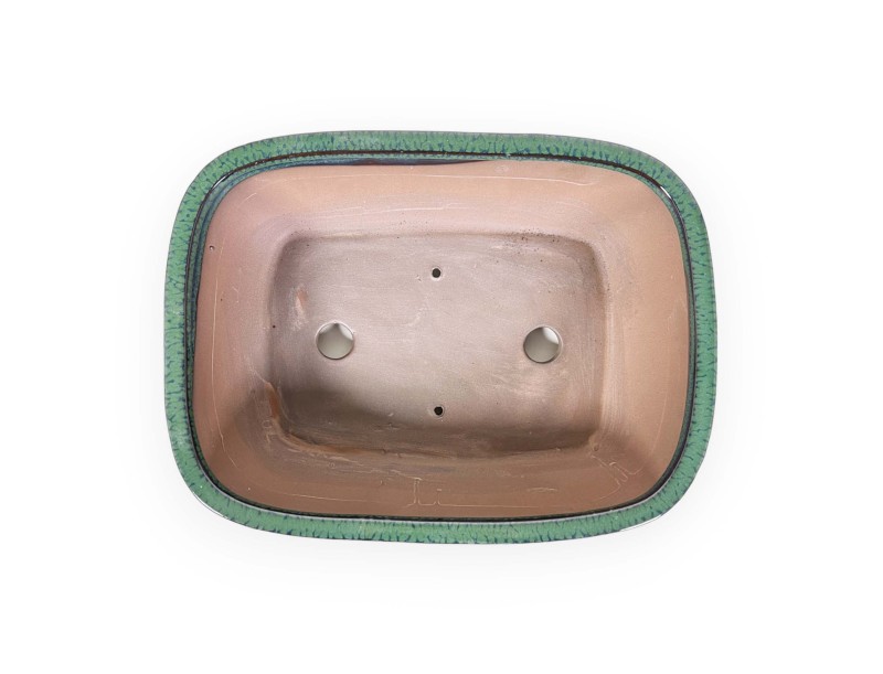 Pot 31 cm rectangular green