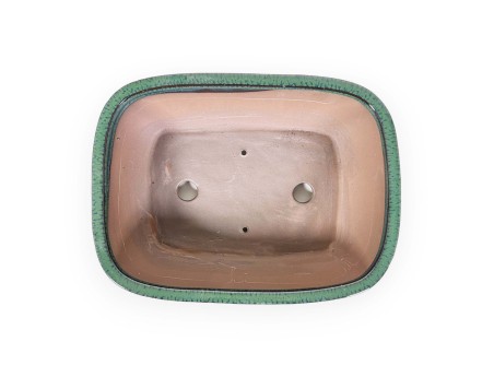 Vaso 31 cm rettangolare verde