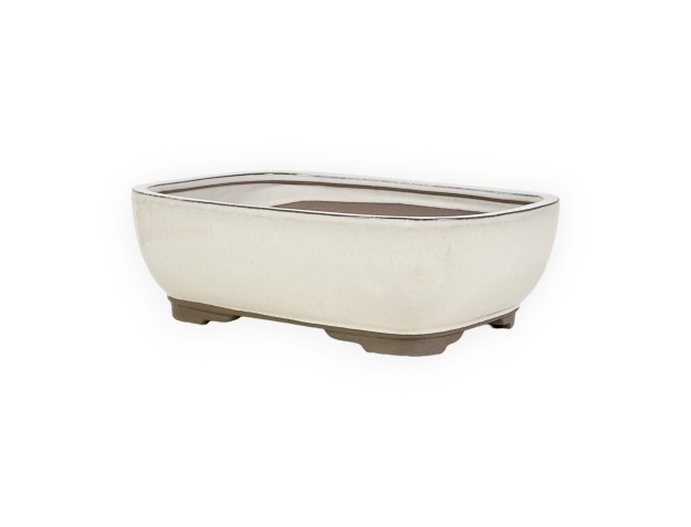 Pot 26 cm rectangular beige 2