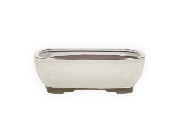 Pot 26 cm rectangular beige