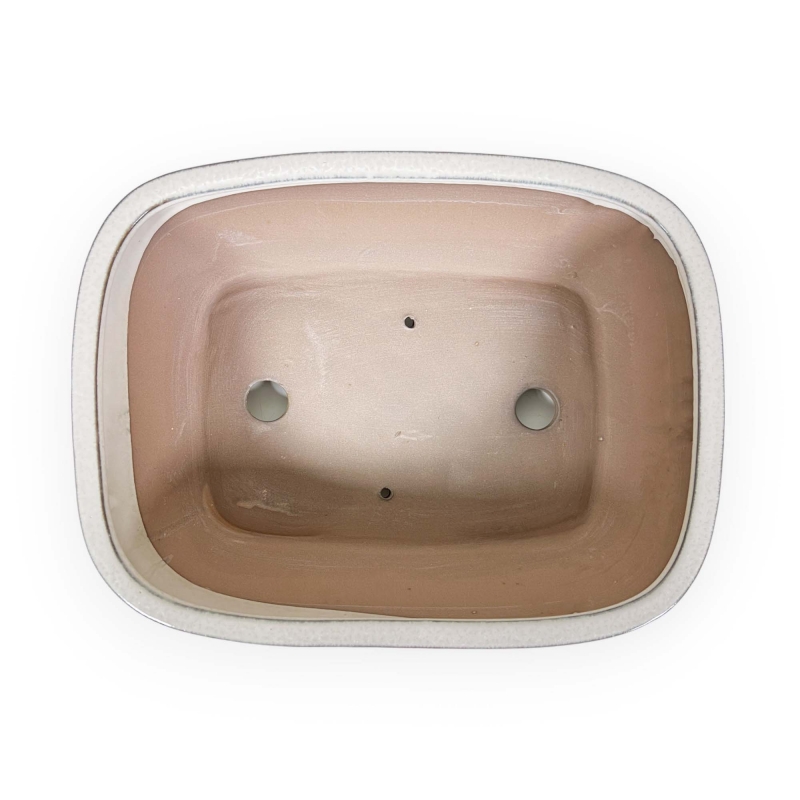 Pot 26 cm rectangulaire beige