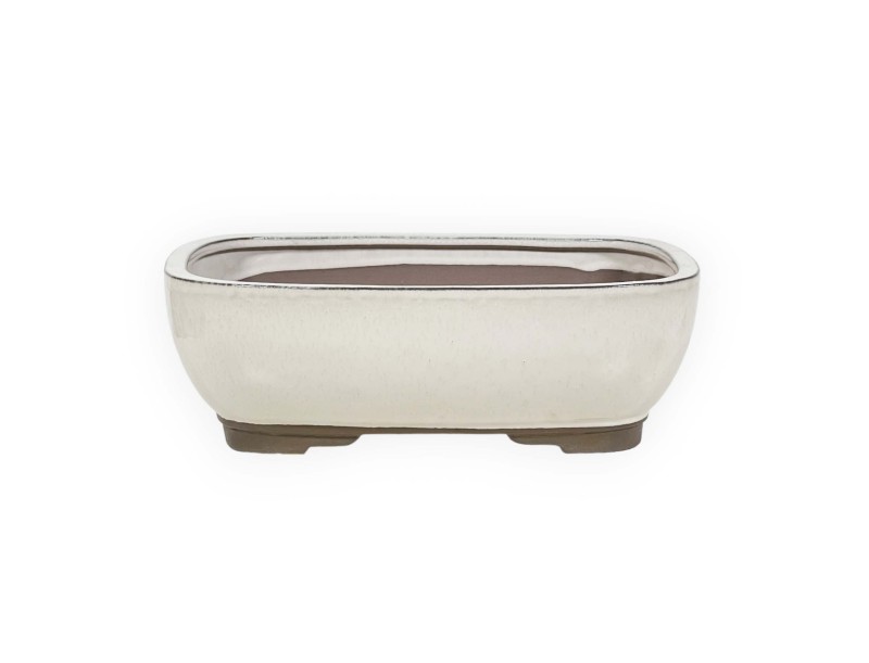 Vaso 31 cm rettangolare beige