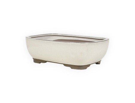 Pot 31 cm rectangulaire beige
