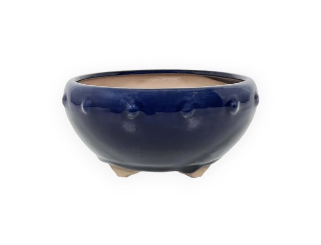 Vaso 16 cm tondo blu 2