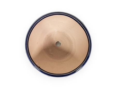 Pot 16 cm rond bleu