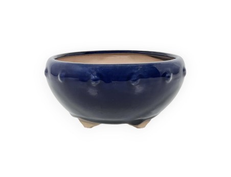 Pot 27 cm rond bleu