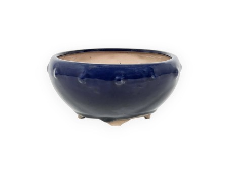 Vaso 27 cm tondo blu