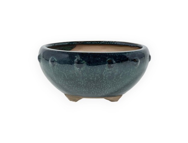 Vaso 16 cm tondo verde 2