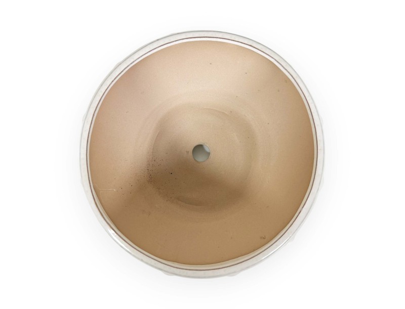 Pot 27 cm round beige