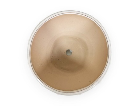 Pot 27 cm round beige