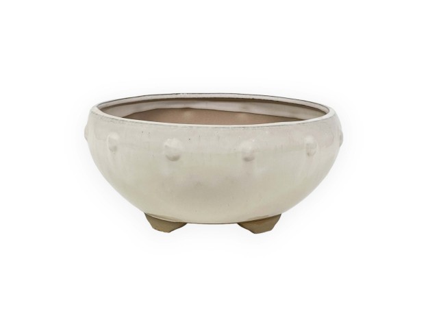 Pot 27 cm round beige 2