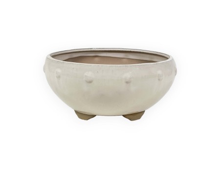 Pot 27 cm rond beige