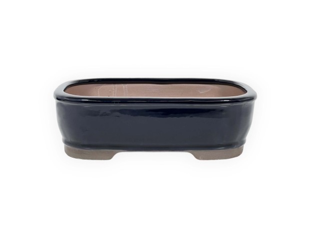 Pot 21,5 cm rectangular blue