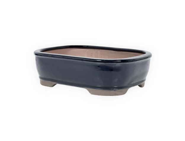 Pot 26 cm rectangular blue 2