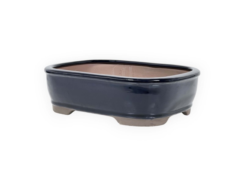 Vaso 26 cm rettangolare blu